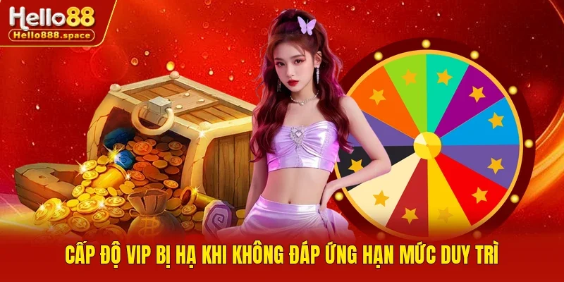 Cấp độ VIP bị hạ khi không đáp ứng hạn mức duy trì