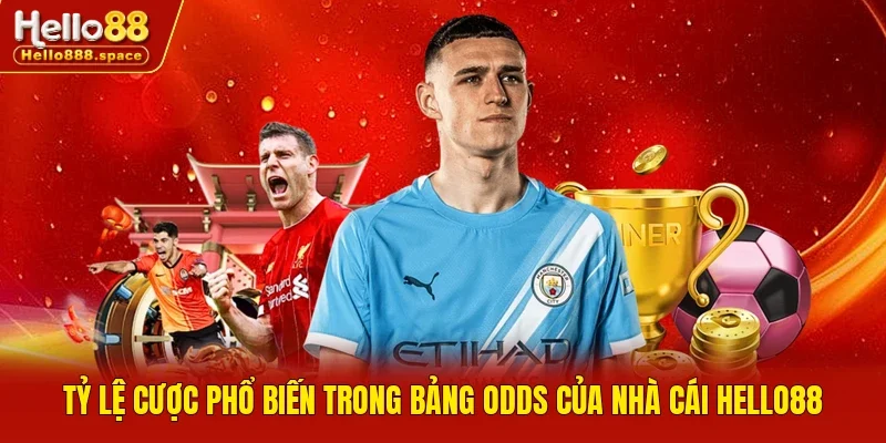 Tỷ lệ cược phổ biến trong bảng odds của nhà cái HELLO88